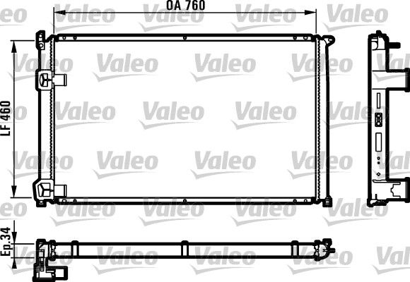 Kühler, Motorkühlung VALEO 732063