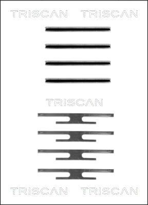 Zubehörsatz Scheibenbremsbelag TRISCAN 8105 241309