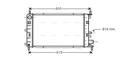 Kühler, Motorkühlung AVA QUALITY COOLING fd2150
