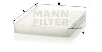Filter, kupéventilation MANN-FILTER CU 2533-2