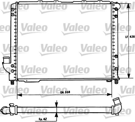Kühler, Motorkühlung VALEO 731278