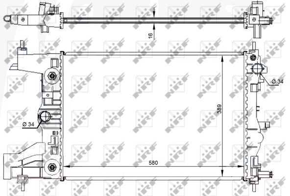 Kühler, Motorkühlung NRF 59144