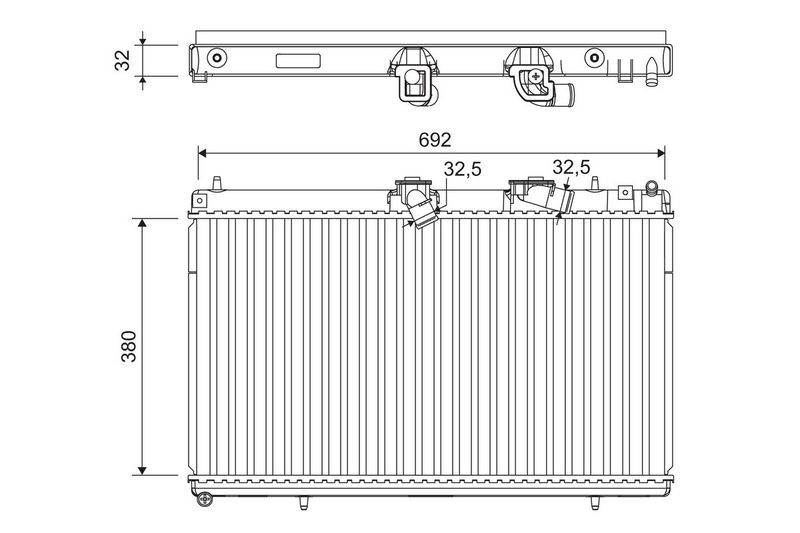 Kühler, Motorkühlung VALEO 701214