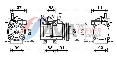 Kompressor, Klimaanlage AVA QUALITY COOLING HYK321