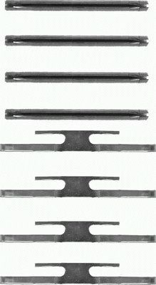 Zubehörsatz, Scheibenbremsbelag TEXTAR 82012800