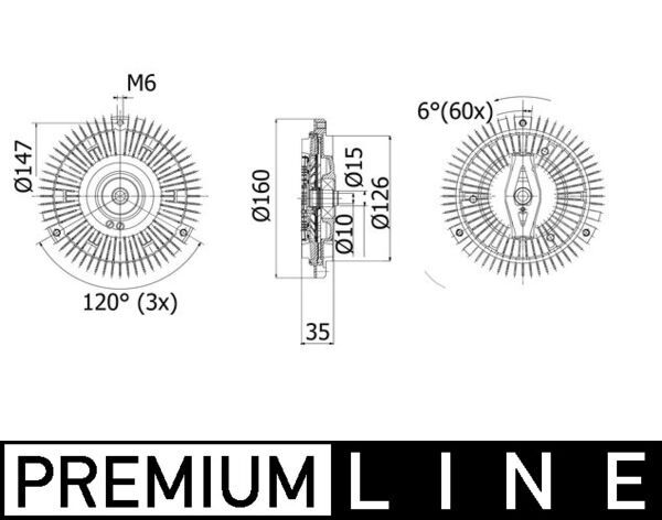 Kupplung, Kühlerlüfter MAHLE CFC266000P
