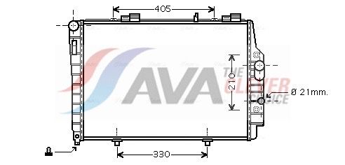 Kühler, Motorkühlung AVA QUALITY COOLING MSA2337
