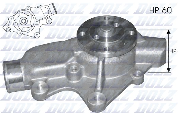 Wasserpumpe, Motorkühlung DOLZ J202