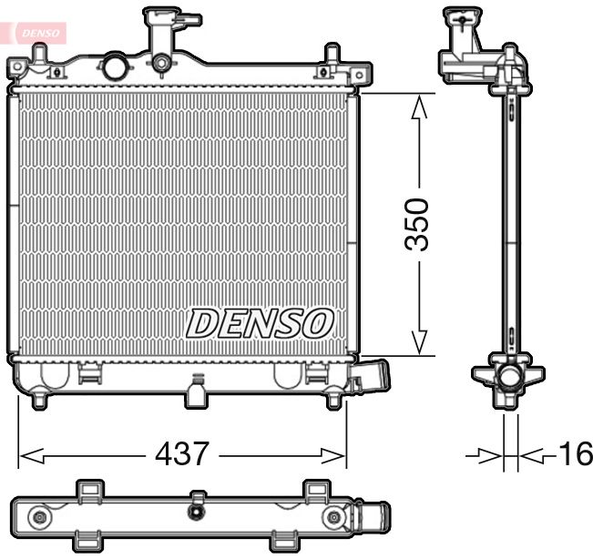 Kühler, Motorkühlung DENSO DRM41009