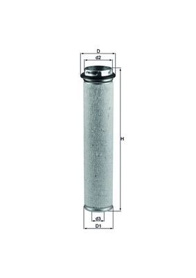 Sekundärluftfilter MAHLE LXS5/1