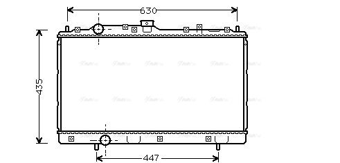 Kühler, Motorkühlung AVA QUALITY COOLING mt2113
