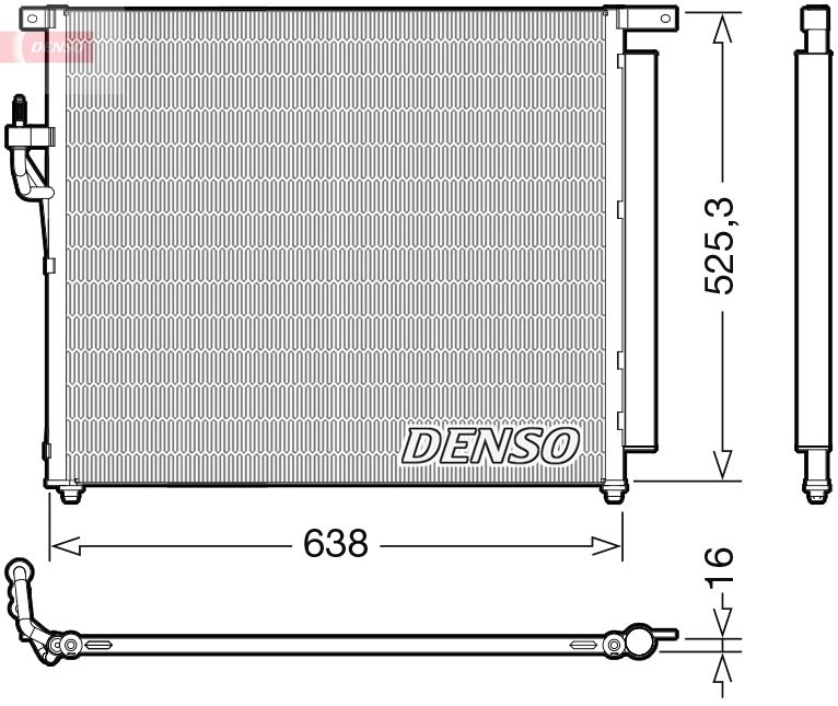 Klimakondensator Klimakühler Denso DCN10049