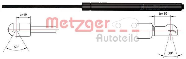 Gasfeder, Koffer-/Laderaum METZGER 2110421