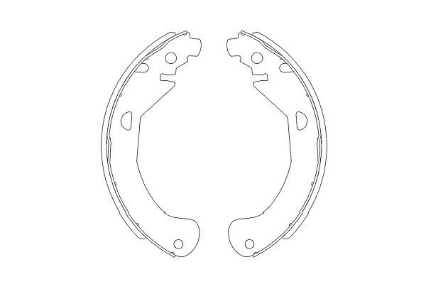 Bremsbackensatz KAVO PARTS KBS-1404