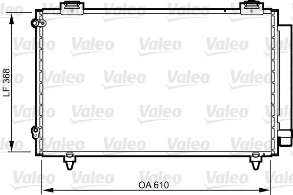 Kondensator, Klimaanlage VALEO 814263