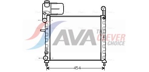 Kühler, Motorkühlung AVA QUALITY COOLING FT2100