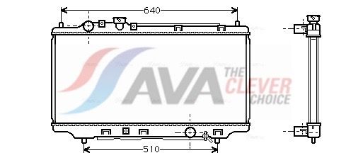 Kühler, Motorkühlung AVA QUALITY COOLING MZ2098