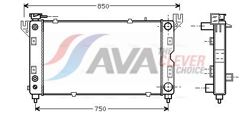 Kühler, Motorkühlung AVA QUALITY COOLING CR2028
