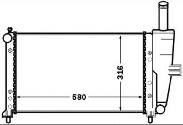 Kühler, Motorkühlung MAHLE CR1443000S