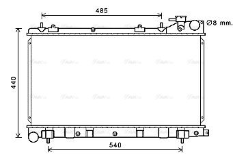 Kühler, Motorkühlung AVA QUALITY COOLING su2103