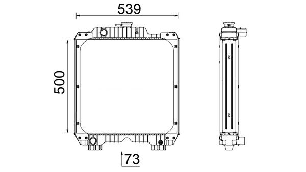 Kühler, Motorkühlung MAHLE CR2289000P