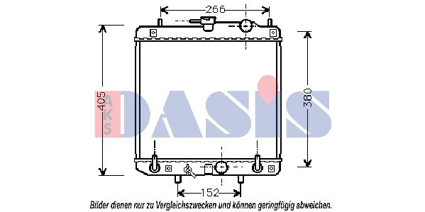 Kühler, Motorkühlung AKS DASIS 360017N