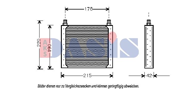 Ölkühler, Motoröl AKS DASIS 186100N