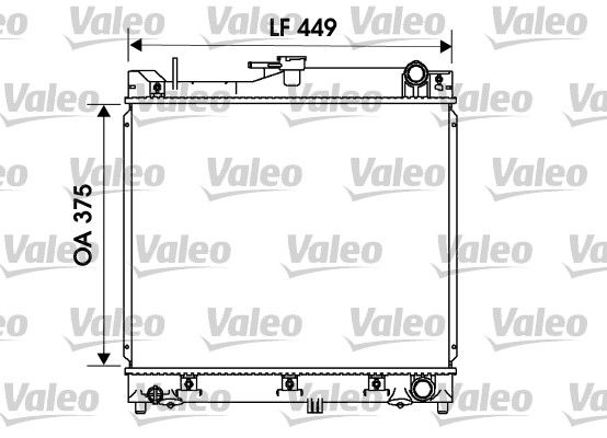 Kühler, Motorkühlung VALEO 734170