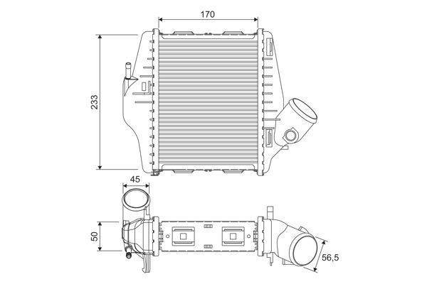 Ladeluftkühler VALEO 818543
