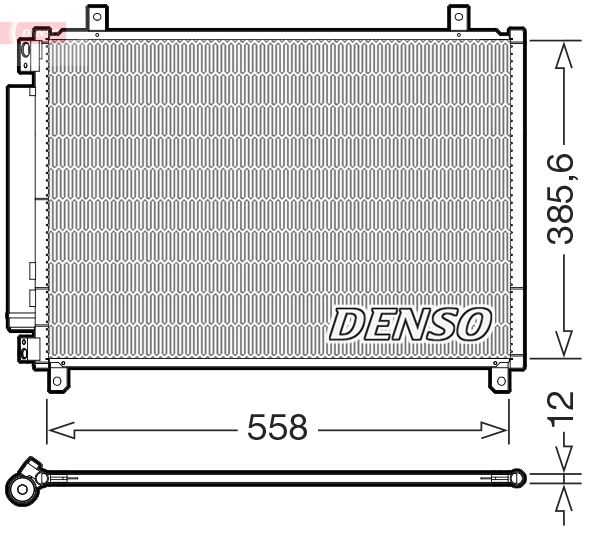 Klimakondensator Klimakühler Denso DCN47012