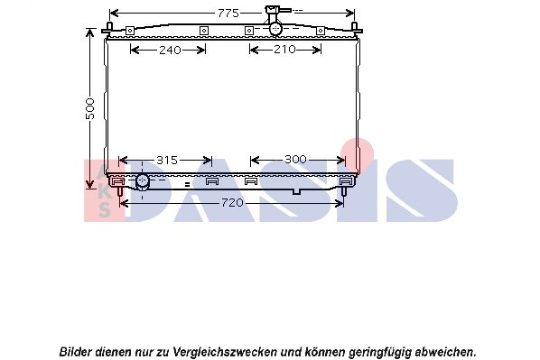Kühler, Motorkühlung AKS DASIS 560037N
