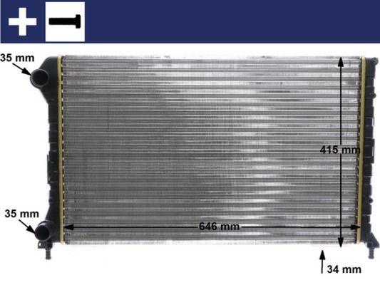 Kühler, Motorkühlung MAHLE CR1447000S