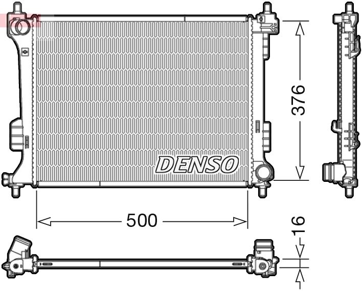 Kühler, Motorkühlung DENSO DRM41010
