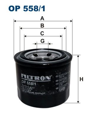 Oljefilter FILTRON OP 558/1