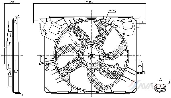 Lüfter, Motorkühlung AVA QUALITY COOLING RT7692