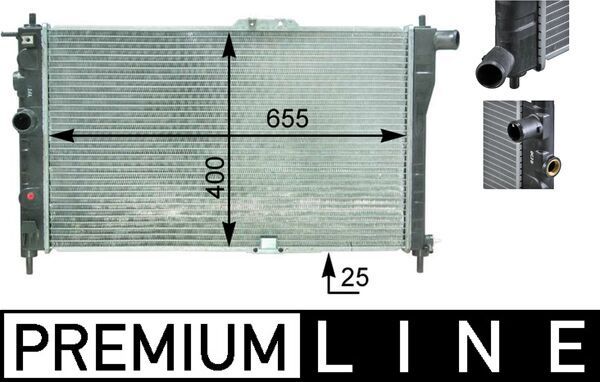 Kühler, Motorkühlung MAHLE CR1307000P
