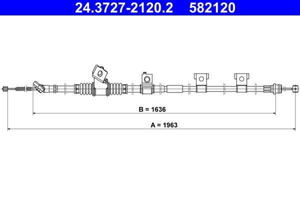 Seilzug, Feststellbremse ATE 24.3727-2120.2