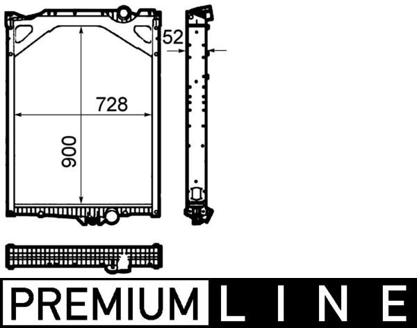Kühler, Motorkühlung MAHLE CR1921000P