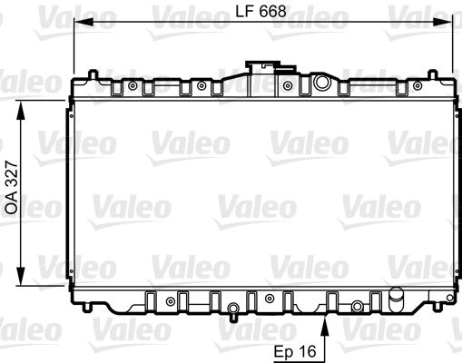 Kühler, Motorkühlung VALEO 730423