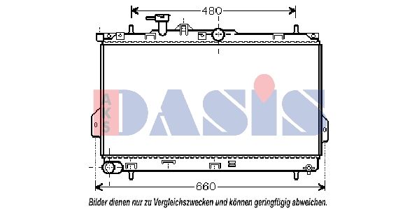 Kühler, Motorkühlung AKS DASIS 560001N