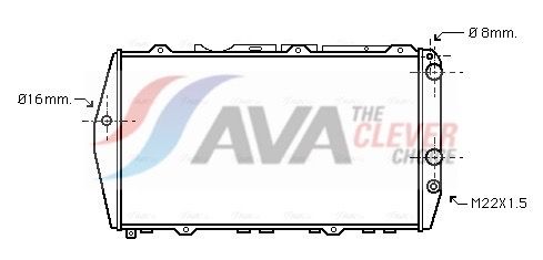 Kühler, Motorkühlung AVA QUALITY COOLING AI2019