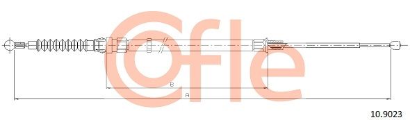 Seilzug Feststellbremse COFLE 10.9023