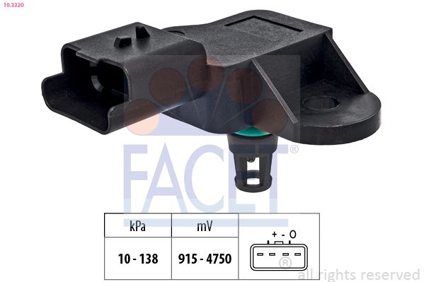Luftdrucksensor Höhenanpassung FACET 10.3320