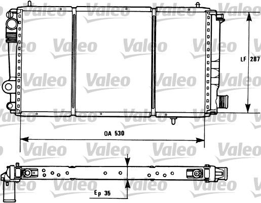 Kühler, Motorkühlung VALEO 731173