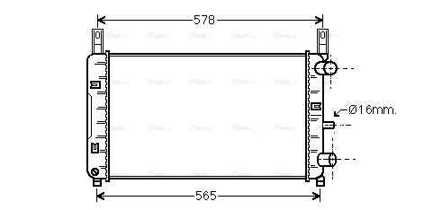 Kühler, Motorkühlung AVA QUALITY COOLING fda2117