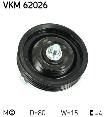 Spännrulle, aggregatrem SKF VKM 62026