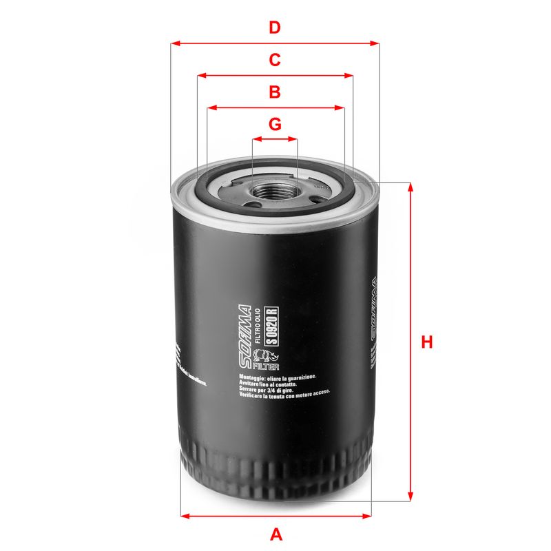 Oljefilter SOFIMA S 0920 R