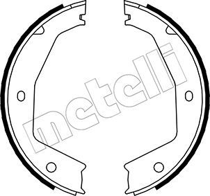 Bremsbackensatz, Feststellbremse METELLI 53-0197