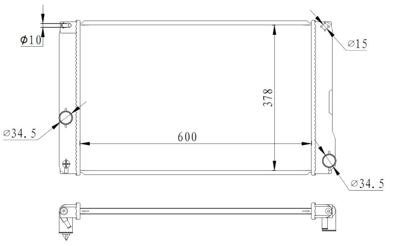 Kühler, Motorkühlung NRF 550008
