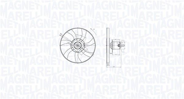 Lüfter, Motorkühlung MAGNETI MARELLI 069422872010